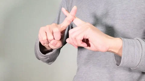 Japanese man makes a gesture of refusal Stock Footage 336679444