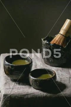 Japanese matcha green tea Stock-Fotos