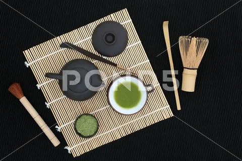 Japanese Matcha Tea Stock-Fotos