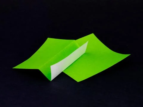 Japanese Origami Toys Folding Instructions; How to Play Stock Photos