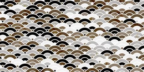 Japanese pattern circle overlapping Stock Illustration
