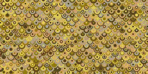 Japanese pattern with circle overlapping retro style Stock Illustration