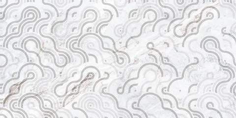 Japanese pattern circle overlapping traditional background Stock Illustration