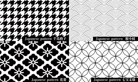 Japanese pattern 스톡 일러스트