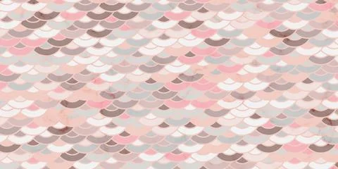 Japanese pattern pink background circle overlapping Stock Illustration