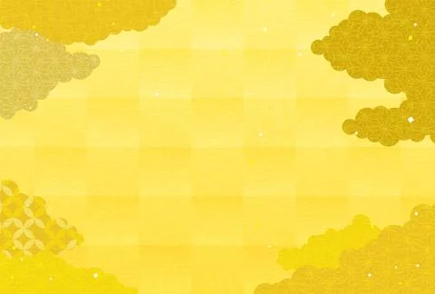 Japanese Pattern Sea of Clouds New Year's greeting card for the year of the.. Stockillustratie