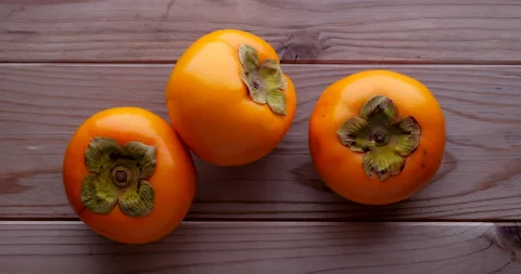 Japanese persimmon. Video stock 143599645