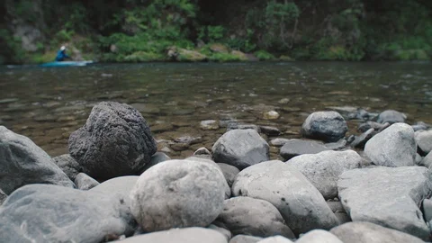 Japanese river in the mountains Video stock 109440484
