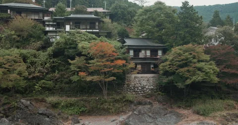 Japanese river side 4k Graded 015 Stock Footage 228805877