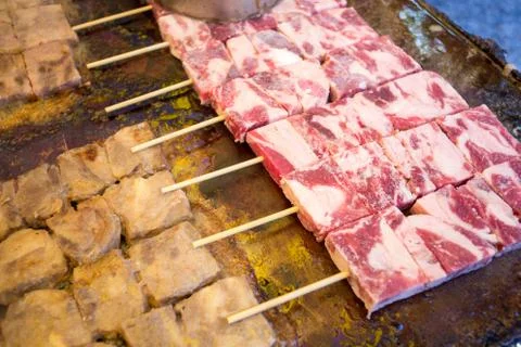 Japanese roasted beef Stock Photos