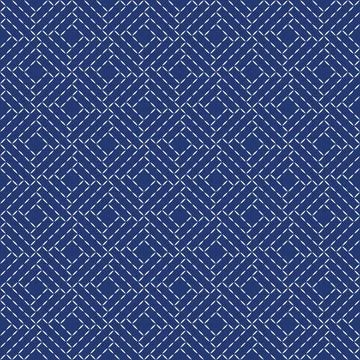 Japanese Sashiko Seamless Vector Patterns. Asian Embroidery Motifs. Abstrac.. Stock Illustration