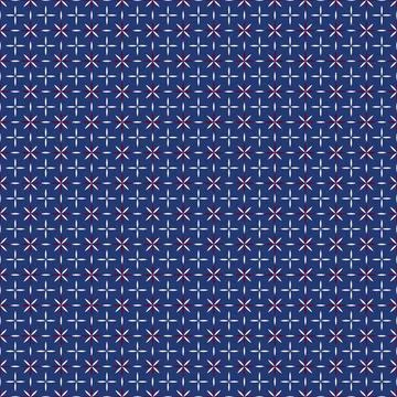 Japanese Sashiko Seamless Vector Patterns. Asian Embroidery Motifs. Abstrac.. Stock Illustration