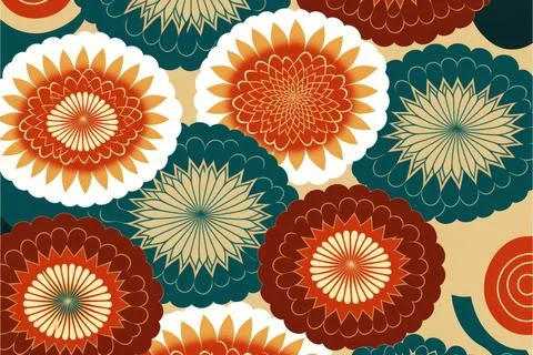 Japanese seamless pattern , Made by AI,Artificial intelligence Stock Illustration