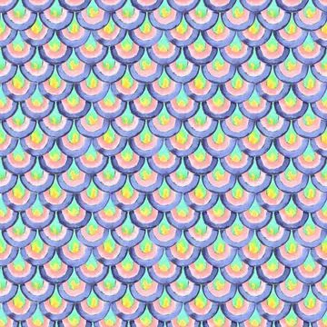 Japanese seamless pattern with scales. Geometric pattern. Fish scale pattern. Illustrazione stock