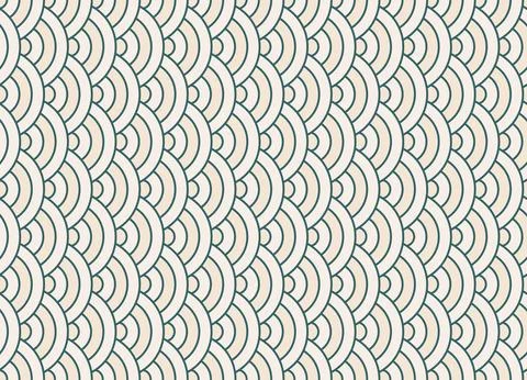 Japanese seamless vector pattern background Stock Illustration