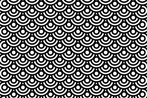 Japanese Seamless Wave Pattern Stock Illustration
