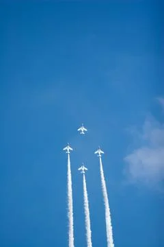 Japanese Self Defence Air show Stock Photos