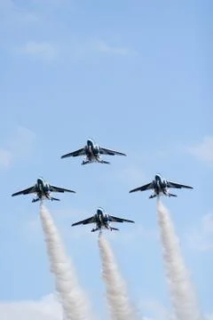 Japanese Self Defence Air show Stock Photos