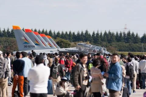 Japanese Self Defence Air show Stock Photos
