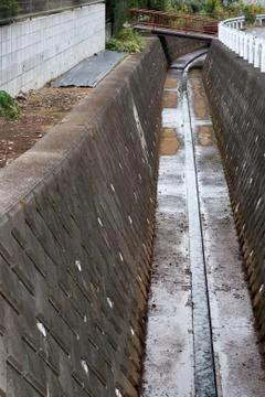 Japanese small canal Stock Photos