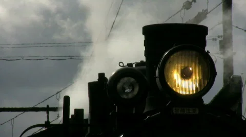 Japanese Steam Engine Video stock 738650