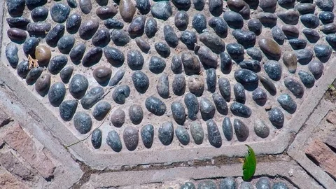 Japanese stone floor Video stock 87997723