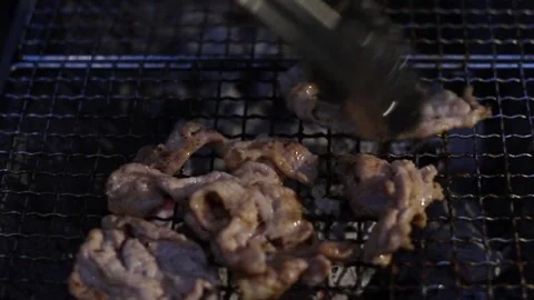 Japanese style barbeque Stock Footage 245048910