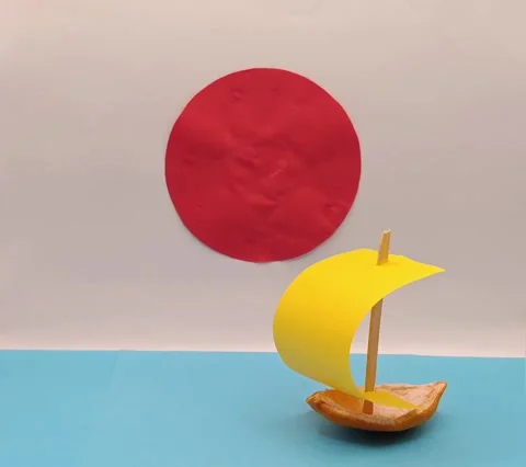 Japanese-style boat Stock Footage 335082827