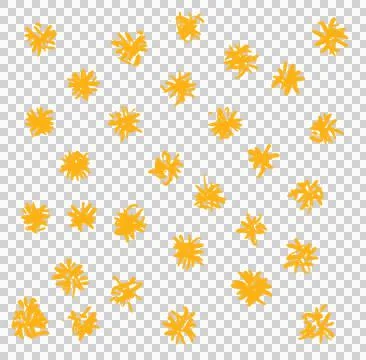 Japanese style doodle pattern decoration element drawing blue and gold color  Stock Illustration