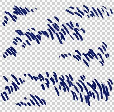 Japanese style doodle pattern decoration element drawing blue and gold color  イラスト素材