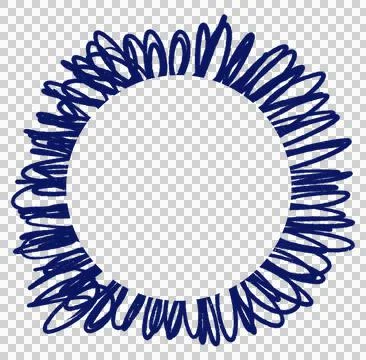 Japanese style doodle pattern decoration element drawing blue and gold color  스톡 일러스트