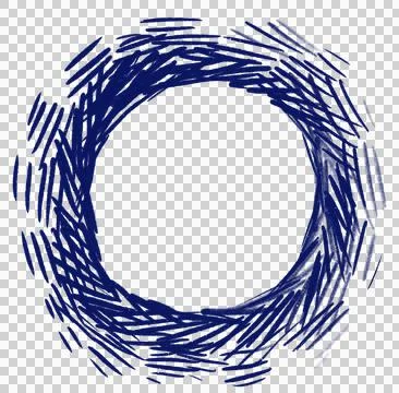 Japanese style doodle pattern decoration element drawing blue and gold color  스톡 일러스트