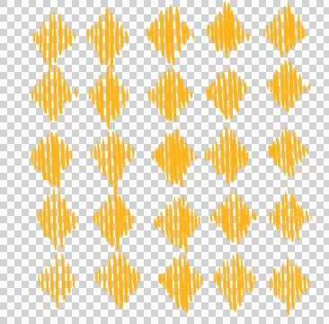 Japanese style doodle pattern decoration element drawing blue and gold color  イラスト素材