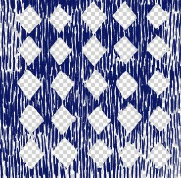 Japanese style doodle pattern decoration element drawing blue and gold color  Stock Illustration