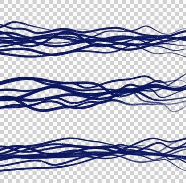 Japanese style doodle pattern decoration element drawing blue and gold color  イラスト素材