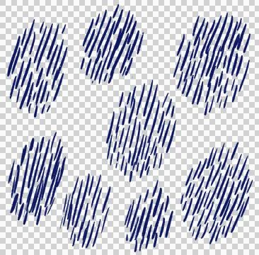 Japanese style doodle pattern decoration element drawing blue and gold color  스톡 일러스트