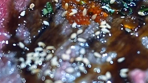 Japanese style grill meat Stock Footage 103249201