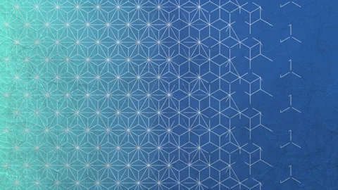 Japanese style pattern shape geometry texture loop animation Stock Footage 150797717