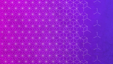 Japanese style pattern shape geometry texture loop animation Stock Footage 150799021