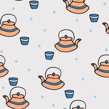 Japanese style seamless pattern Stock Illustration
