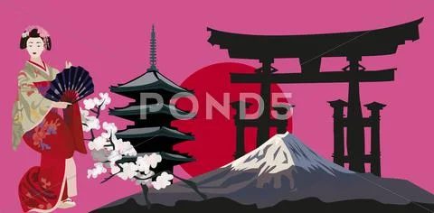 Japanese Symbols Stock Illustration