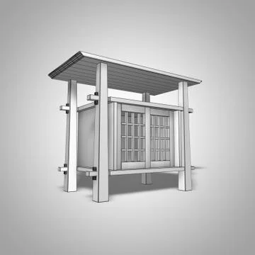 Japanese table Stock Illustration