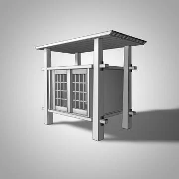 Japanese table Stock Illustration