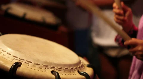 Japanese Taiko Drumming Stock Footage 30800672