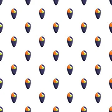 Japanese temaki sushi seamless pattern illustration イラスト素材