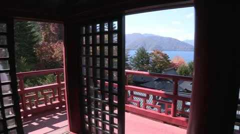 Japanese Temple Stock Footage 12437022