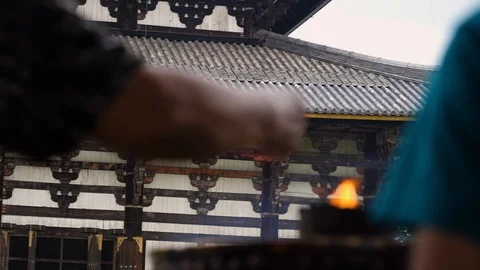 Japanese Temple Stock Footage 120318723