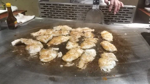 Japanese teppanyaki Stock Footage 99227184