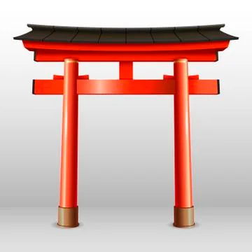 Japanese Thorium Gate Stock Illustration