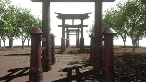 Japanese Torii Gate 스톡 동영상 336006033